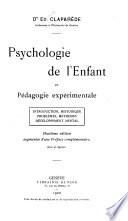 Psychologie de l'enfant et pédagogie expérimentale