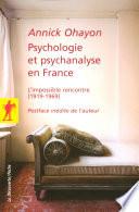 Psychologie et psychanalyse en France