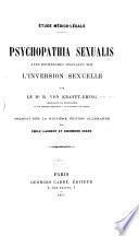 Psychopathia sexualis, avec recherches spéciales sur l'inversion sexuelle