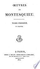 pt.1. L'esprit des lois, livres 1-22. pt.2. L'esprit des lois, livres 23-31