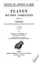 pt.1 Lexique, A-L; pt.2. Lexique, M-Omega