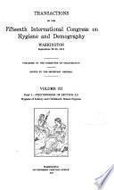pt. I. Section III: Hygiene of infancy and childhood; School hygiene. pt. II. Section IV: Hygiene of occupations