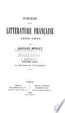 ptie. La critique et l'éloquence