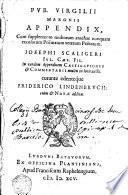 Pub Virgili Maronis Appendix