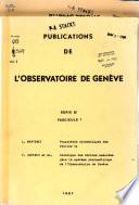 Publications de l'Observatoire de Genève