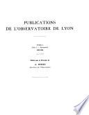 Publications de l'Observatoire de Lyon