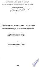 Publications de la Faculté des sciences économiques, sociales et politiques de l'Université catholique de Louvain