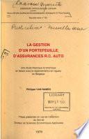 Publications de la Faculté des sciences économiques, sociales et politiques de l'Université catholique de Louvain
