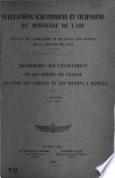 Publications scientifiques et techniques
