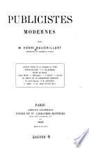 Publicistes modernes