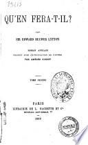 Qu'en fera-t-il? roman anglais par sir Edward Bulwer Lytton