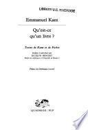 Qu'est-ce qu'un livre?