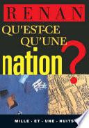 Qu'est-ce qu'une nation ?