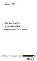Qu'est-ce que la philosophie?