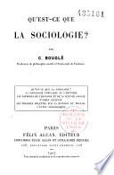 Qu'est-ce que la sociologie?