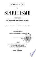 Qu'est-ce-que le spiritisme ?
