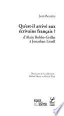 Qu'est-il arrivé aux écrivains français