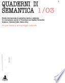 Quaderni Di Semantica