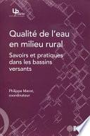 Qualité de l'eau en milieu rural
