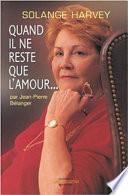 Quand il ne reste que l'amour--