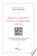 Quand les Jésuites veulent comprendre l'Autre