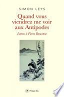 Quand vous viendrez me voir aux Antipodes