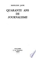Quarante ans de journalisme