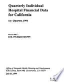 Quarterly Individual Hospital Financial Data for California