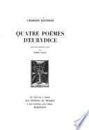 Quatre poëmes d'Eurydice