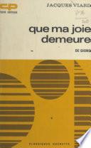Que ma joie demeure, de Giono