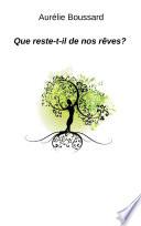 Que reste-t-il de nos rêves ?