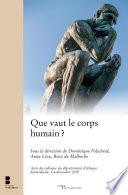 Que vaut le corps humain ?