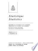 Québec Statistical Review