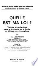 Quelle est ma loi?