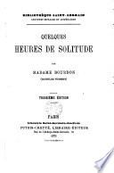 Quelques heures de solitude