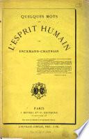 Quelques mots sur l'esprit humain