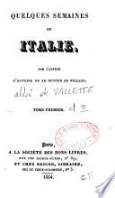 Quelques semaines en Italie