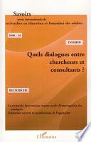 Quels dialogues entre chercheurs et consultants?