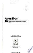 Question de spiritualitʹe, tradition, litteratures