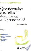 Questionnaires et échelles d'évaluation de la personnalité