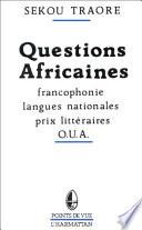 Questions africaines