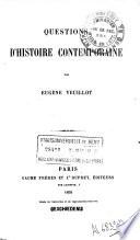 Questions d'histoire contemporaine
