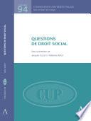 Questions de droit social