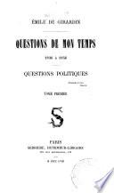 Questions de mon temps