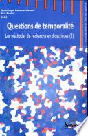 Questions de temporalité