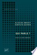Qui parle ?