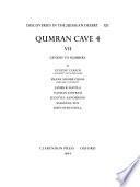 Qumrân Cave 4: Genesis to Numbers, by Eugene Ulrich ... [et al