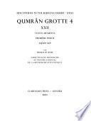 Qumrân Cave 4: Textes Arameens, part 2 (4Q529-549), par Emile Puech