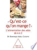 Qu’est-ce qu’on mange ?