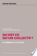 Qu’est-ce qu’un collectif ?